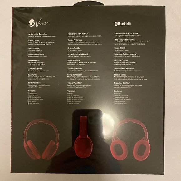 Skullcandy Deep Red Headphones -- FACTORY SEALED!! -- - Picture 6 of 9